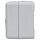 Jung 834W Taster 1-polig 10 AX 250 V ~ Serie WG Aufputz