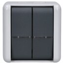 Jung 839W Doppel-Taster 10 AX 250 V ~ Serie WG Aufputz