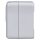 Jung 839W Doppel-Taster 10 AX 250 V ~ Serie WG Aufputz