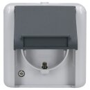 Jung 820W SCHUKO® Aufputz Steckdose mit Klappdeckel...