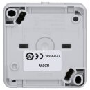 Jung 820W SCHUKO® Aufputz Steckdose mit Klappdeckel Serie WG