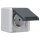 Jung 820W SCHUKO® Aufputz Steckdose mit Klappdeckel Serie WG