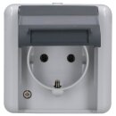 Jung 820NAW SCHUKO® Aufputz Steckdose mit Klappdeckel...