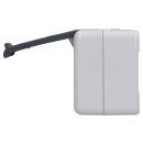 Jung 820NAW SCHUKO® Aufputz Steckdose mit Klappdeckel Serie WG
