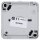 Jung 820NAW SCHUKO® Aufputz Steckdose mit Klappdeckel Serie WG
