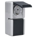Jung 822W SCHUKO® Aufputz Zweifach-Steckdose...