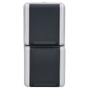 Jung 822W SCHUKO® Aufputz Zweifach-Steckdose senkrecht Serie WG
