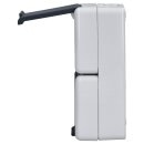 Jung 822W SCHUKO® Aufputz Zweifach-Steckdose senkrecht Serie WG