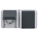 Jung 8220W SCHUKO® Aufputz Zweifach-Steckdose...