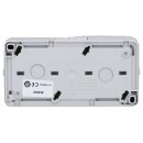 Jung 8220W SCHUKO® Aufputz Zweifach-Steckdose waagerecht Serie WG