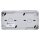 Jung 8220W SCHUKO® Aufputz Zweifach-Steckdose waagerecht Serie WG