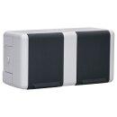 Jung 8220-1W SCHUKO® Aufputz Zweifach-Steckdose...