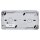 Jung 8220-1W SCHUKO® Aufputz Zweifach-Steckdose waagerecht Serie WG