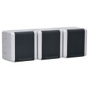 Jung 8230W SCHUKO® Aufputz Dreifach-Steckdose Serie WG