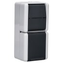 Jung 876W SCHUKO® Aufputz Steckdose mit Wechselschalter