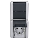 Jung 876W SCHUKO® Aufputz Steckdose mit Wechselschalter