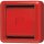 Jung 860WGLRT Abdeckung mit Glasscheibe Rot Aufputz