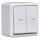 Jung 609VAWW Jalousie-Wippschalter 10 AX 250 V ~ Alpinweiß Serie AP Aufputz