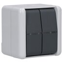 Jung 835W Doppel-Taster 10 AX 250 V ~ Serie WG Aufputz