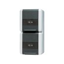 Jung 822NAW SCHUKO® Aufputz Zweifach-Steckdose...