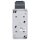 Jung 822NAW SCHUKO® Aufputz Zweifach-Steckdose senkrecht Serie WG