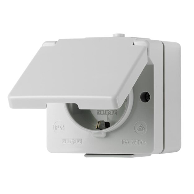 Jung 620WX SCHUKO® Aufputz Steckdose mit Hohlboden Serie WG