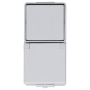 Jung 676W SCHUKO® Aufputz Steckdose mit Wechselschalter Serie WG