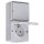 Jung 676W SCHUKO® Aufputz Steckdose mit Wechselschalter Serie WG