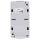 Jung 676W SCHUKO® Aufputz Steckdose mit Wechselschalter Serie WG