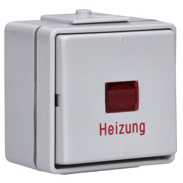 Jung 602HW Heizungsschalter 10 AX 250 V ~ Weiß Serie WG Aufputz