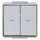 Jung 609VW Jalousie-Wippschalter 10 AX 250 V ~ Serie WG Aufputz