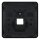 Jung CD569-1UASW Abdeckung f. IAE/UAE-Anschlussdose (Thermoplast bruchsicher) Schwarz Serie CD