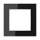 Jung AC581GLSW Rahmen 1fach (Glas) Schwarz Serie A