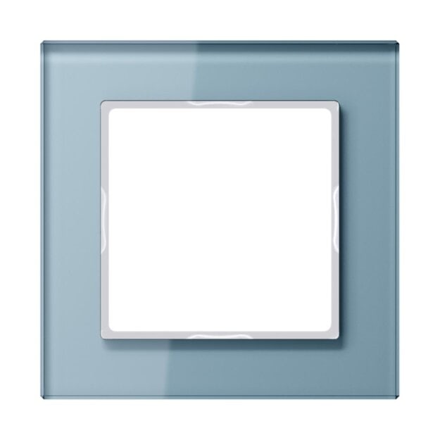 Jung AC581GLBLGR Rahmen 1fach (Glas) Grau Serie A