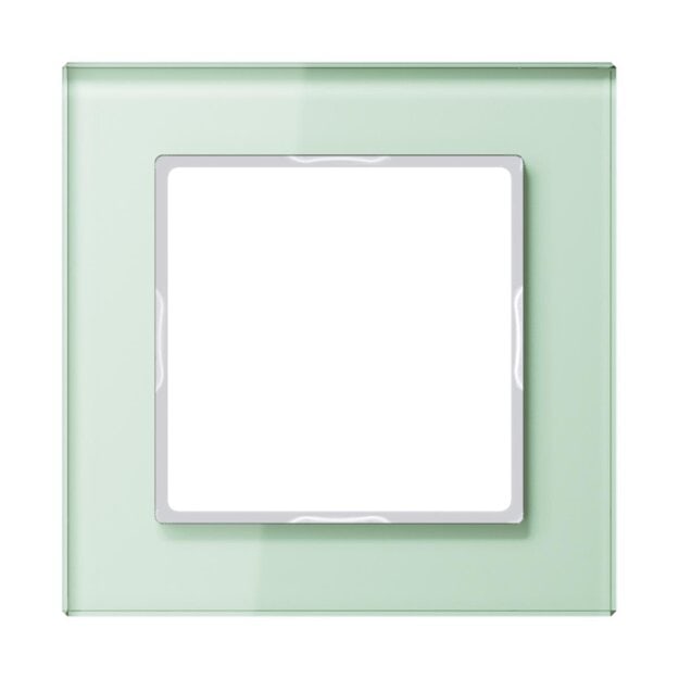 Jung AC581GLWMT Rahmen 1fach (Glas) Mattweiß Serie A