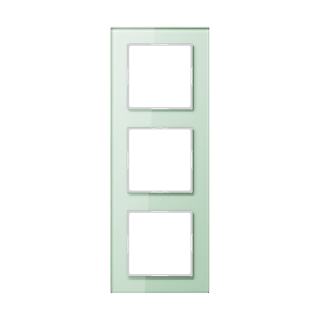 Jung AC583GLWMT Rahmen 3fach (Glas) Mattweiß Serie A