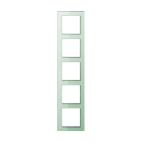 Jung AC585GLWMT Rahmen 5fach (Glas) Mattweiß Serie A