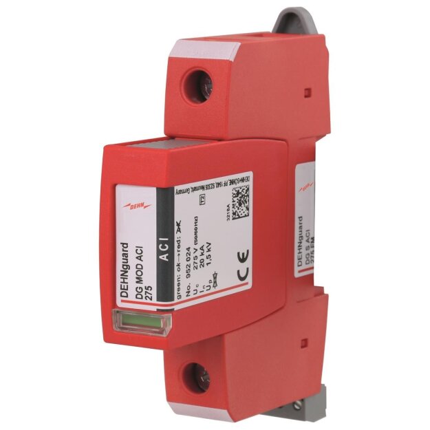 Dehn 952100 Überspannungsableiter Typ 2 DEHNguard S 1-polig Uc 275V mit ACI-Technologie DG S ACI 275 FM