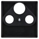 Jung A561PLSATSW Abdeckung f. SAT-TV-Steckdose (Duroplast) Schwarz Serie A