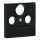 Jung A561PLSATSW Abdeckung f. SAT-TV-Steckdose (Duroplast) Schwarz Serie A
