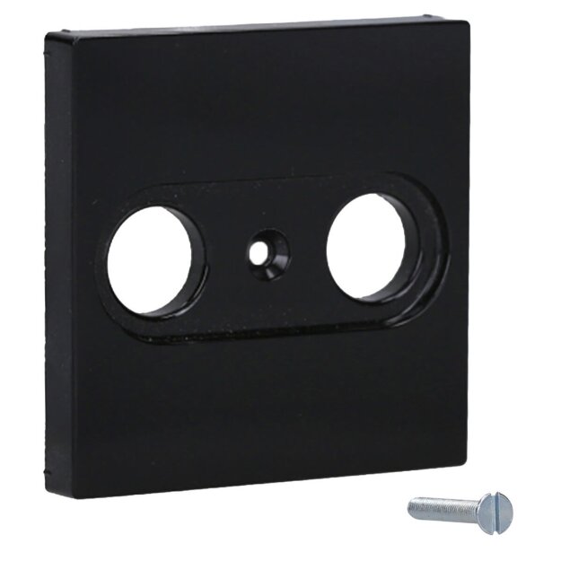 Jung A561PLTVSW Abdeckung f. Antennen-Steckdose (Duroplast) Schwarz Serie A