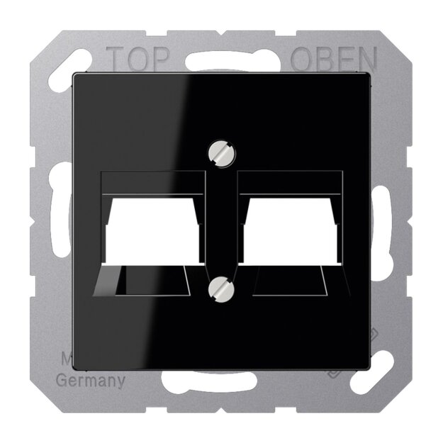 Jung A569-2NWESW Abdeckung f. Modular-Jack (Duroplast) Schwarz Serie A