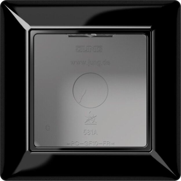 Jung AS581ASW Aufputz-Kappe 1fach (Duroplast) Schwarz Serie AS