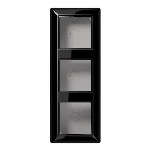 Jung AS583ASW Aufputz-Kappe 3fach (Duroplast) Schwarz Serie AS