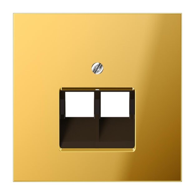 Jung GO2969-2UA Abdeckung f. IAE/UAE-Anschlussdose (Metall PVD-beschichtet) Goldfarben