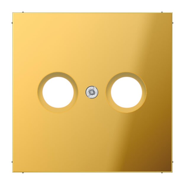Jung GO2990TV Abdeckung f. Antennen-Steckdose (Metall PVD-beschichtet) Goldfarben