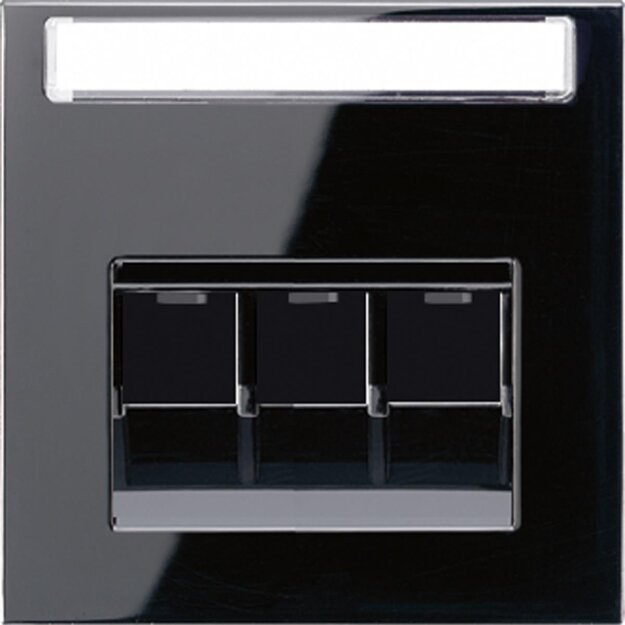 Jung LS969-3NAUASW Abdeckung f. IAE/UAE-Anschlussdose Schwarz Serie LS