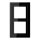Jung LSD982SW Rahmen 2fach Schwarz Serie LS
