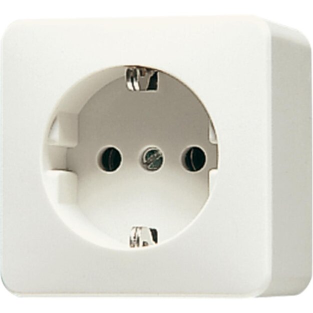 Jung 321A SCHUKO® Steckdose, 39 mm tief Weiß Serie AP