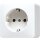 Jung 321AWW SCHUKO® Steckdose, 39 mm tief Alpinweiß Serie AP